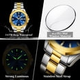 thumbnail image 4 of POEDAGAR Luxury Men Wristwatch Waterproof Luminous Week Date Original Man Watch Stainless Steel Sport Quartz Men's Watches Reloj, 4 of 5