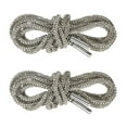 thumbnail image 1 of Uxcell 1 par de cordones de strass 55" Cuerdas de cristal para zapatillas gris oscuro, 1 of 1