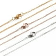 thumbnail image 2 of GKNET 12Strands Stainless Steel Cable Chain Necklaces Multi-Color 17.7"(45cm)-Rose Gold, 2 of 6