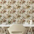 thumbnail image 3 of Ambesonne Floral Vintage Peel & Stick Wallpaper for Home, Nostalgic Love Bloom, 13"x100", Beige Multicolor, 3 of 6