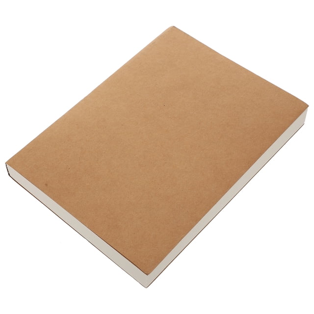 BRIGHTFUFU Sketch Book Pad for Sketch 120 Sheets Paper Beige Compact Portable Lightweight Travel Picnic Outdoor Activities Durable Birthday Xmas Works with Pen Pencil Pastels Crayons