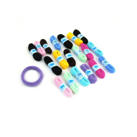 20 x Girl DIY Hairstyle Assorted Colors Stretchy Hair Tie Band Ponytail