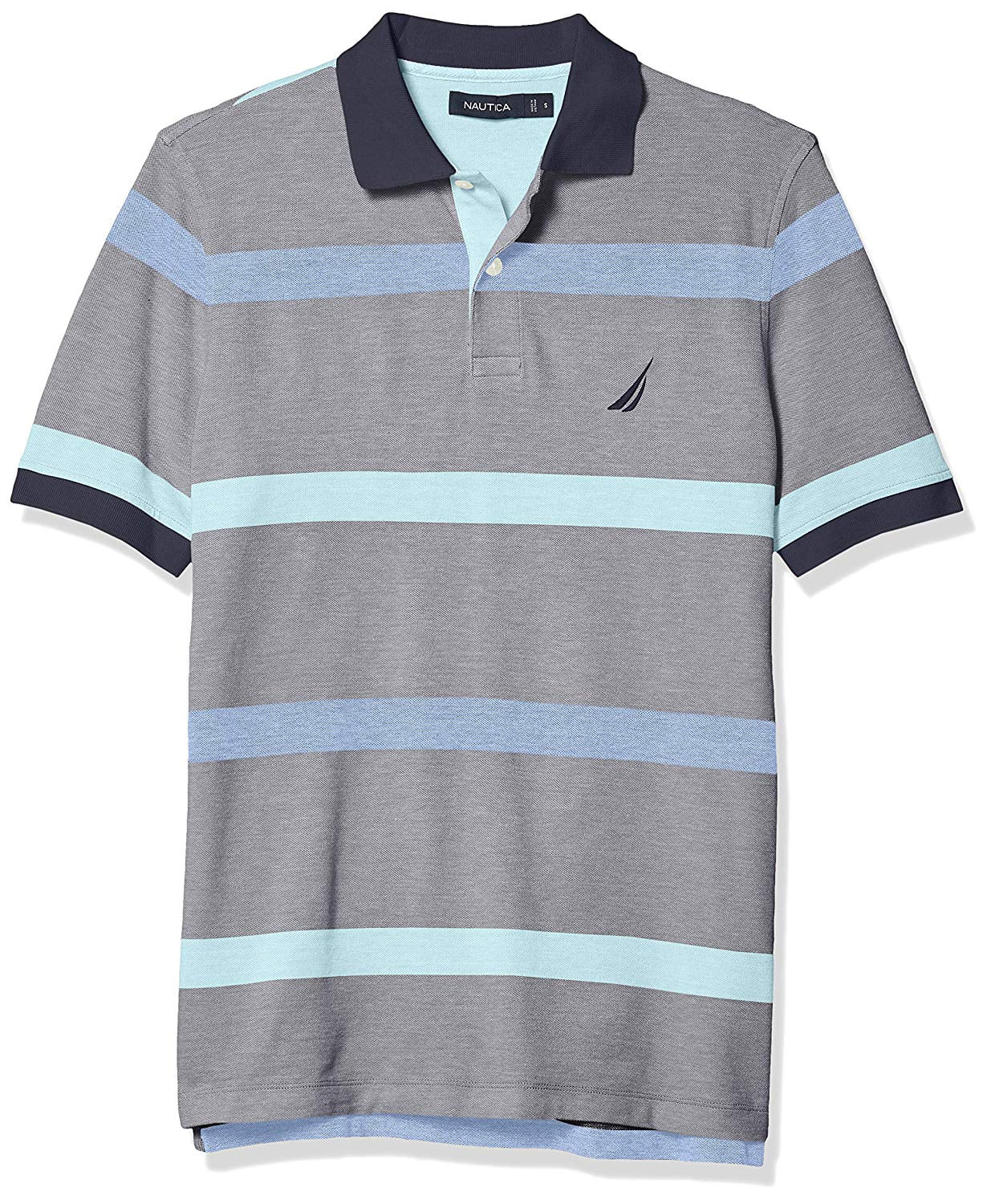 Nautica - Nautica Men's Classic Fit Striped Polo Shirt, Navy, Medium ...