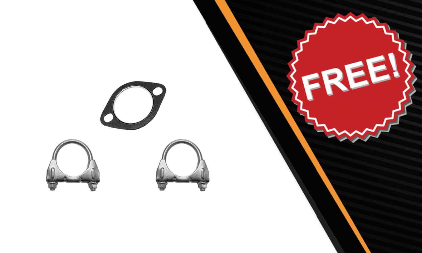 Northeastern Exhaust | Stainless Steel Resonator Pipe & Mufflers Exhaust System Kit Fits INFINITI G35 & G37 2007–2013 3.5L 3.7L | Free Clamps & Gasket Included