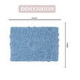 thumbnail image 3 of Home Weavers Bell Flower Collection Bath Rug, 100% Cotton Tufted, Soft & Absorbent, Non-Slip, 17"x24" Rectangle, Blue, 3 of 7