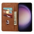 thumbnail image 5 of Allytech Slim Wallet Case for Samsung Galaxy S23, Luxury PU Leather + Soft TPU Cover with Card Slots & Cash Pocket, Magnetic Closure Kickstand Shockproof Business Case for Women men - Brown, 5 of 9