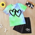 thumbnail image 3 of Little Girls Summer Clothes Set Teen Girls 3T 4T 5T 6T 7T 2-Piece Outfit Trendy Short Outfits for Teens Kaprioy Toddler Girl Clothes, 3 of 4