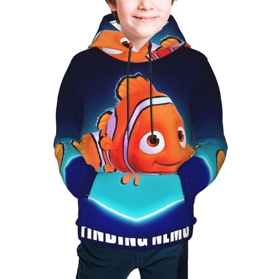 Finding Nemo Boys Girls Hoodies Fashion Graphic Hooded Sweatshirt Casual Pullover Outwear for Kids Youth