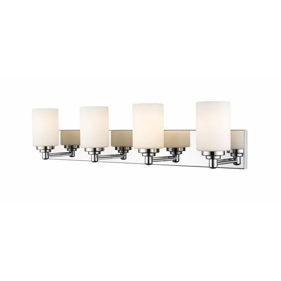4 Light Vanity Light Fixture-7.5 inches Tall and 31.5 inches Wide-Chrome Finish Bailey Street Home 372-Bel-4186014