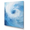 thumbnail image 2 of Designart "Swirling Blue Wave Spiral III" Abstract Spirals Canvas Wall Art, 2 of 7