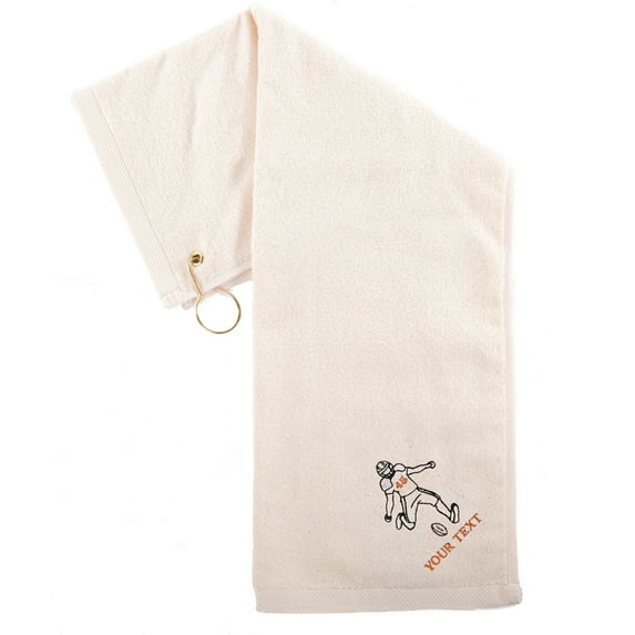Custom Embroidered Football Towels, Wholesale Football Cooling Towels - Kicker