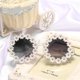 thumbnail image 1 of Gafas de sol decorativas con montura redonda y margaritas, gafas de sol de playa para mujer, 1 of 2