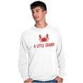 thumbnail image 5 of A Little Crabby Cranky Beach Lover Long Sleeve TShirt Men Women Brisco Brands S, 5 of 6