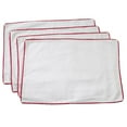thumbnail image 1 of Saro Lifestyle 6022.R1420B Set de Table Rectangulaire en Coton 14 x 20 Po avec Bordures Pompon&44; Rouge - Lot de 4, 1 of 1