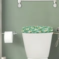 thumbnail image 2 of ZIATUBLE Palm Leaves Toilet Tank Covers Floral Toilet Tank Lid Cover Reusable Toilet Top Cover Tank Lid Easy to Clean Toilet Lid Tank Protector Covers Toilet Tank Cover for Bathroom, 2 of 5