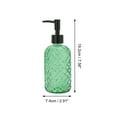 thumbnail image 4 of Unique Bargains 1 Pc Cylinder Argyle Soap Dispenser 13.53oz Green Black, 4 of 6