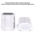 thumbnail image 4 of Clip De Aluminio Ovalado Plata Oval Aluminio Crimping Loop Resistente A La Corrosión Cable Virola Alambre Crimping Sleeve Wire Rope Virola Para Alambre Y Cuerda,2000Pcs 0.5Mm / 0.02Inch Cateissary TO005563-11, 4 of 5