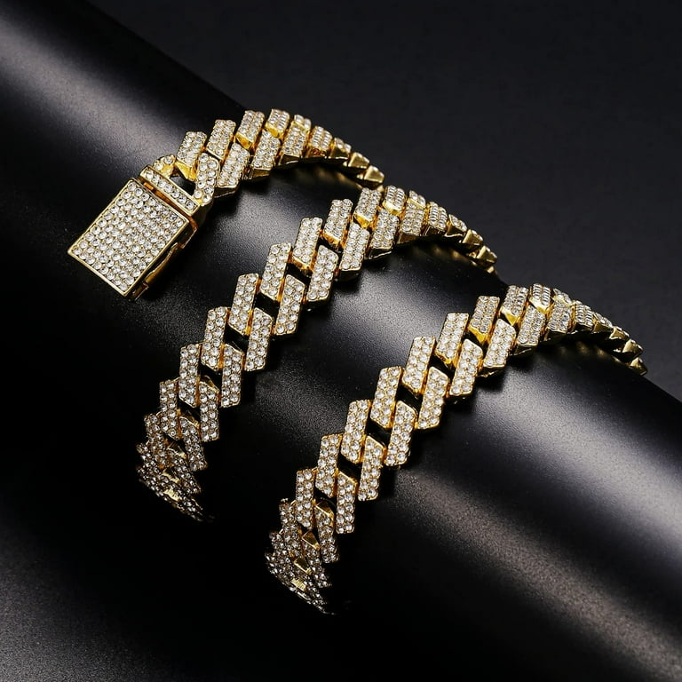 Mens iced store out bracelets