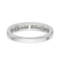 thumbnail image 5 of 14K White Gold Ring Band Wedding Diamond Round , Size 5, 5 of 7