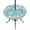 Teal Green, variant on Round Outdoor Tablecloth with Umbrella Hole and Zipper, Navy Blue Coastal Tablecloth with Elastic Waterproof, Nautical Coral Starfish Shell Octopus Sea Patio Table Covers for 31" - 35" Pool Tables