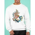 thumbnail image 2 of Japanese Koi Gold Fish ! Sweatshirt Men -Image by Shutterstock, Male Medium, 2 of 4