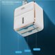 thumbnail image 4 of Caja Dispensadora De Portarrollos De Papel Higiénico Sin Perforaciones Estuche De Almacenamiento De Tejido Extraíble Impermeable Multifunción Fácil De Llenar Con Contenedor De Cajones Blanco Cateissary HA021109-00, 4 of 7