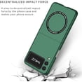 thumbnail image 2 of Phone Case for Samsung Galaxy Z Flip 3,Compatible with MagSafe Dual Layer Military Grade Drop Shockproof Anti-Scratch with Wireless Charging Case for Galaxy Z Flip 3 6.7'' CX -Blackish Green, 2 of 14