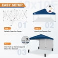 thumbnail image 6 of EAGLE PEAK 10 x 10 Pop up Canopy Tent, Instant Outdoor Folding Shelter,Dark Blue, 6 of 9