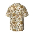 thumbnail image 6 of Lsque Indian Paisley print Men's Cuban Collar Short Sleeve Shirt Summer Beachwear Casual Button Down Fashionable Vacation Leisure Shirt-4X-Large, 6 of 7