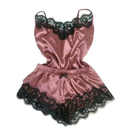 

iOPQO Intimates period underwear for women Fashion y Lace Sleepwear Lingerie Temptation Babydoll Underwear Nightdress Hot Pink S