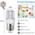 thumbnail image 2 of 5W Bulb E26 Screw LED Bulbs 120V Refrigerator Bulb 5000K Light Bulb Energy Saving Bulbs Compact Corn Shape Light Bulb, 2 of 7
