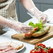 1000Pcs Disposable Transparent Barbecue Gloves Work for Food Service Gloves,Cooking, Cleaning, Hair Coloring, Painting, BBQ, Food Handling