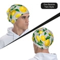 thumbnail image 6 of Logiee Lemon Seamless Pattern Oil Painting Effect Print Unisex Knit Beanie for Men Women Winter Hat,Beanies Skull Caps, 6 of 7