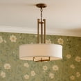 thumbnail image 4 of 3204BR Hinkley Lighting Hampton - 3 Light Medium Drum Chandelier in Transitional Style - 26 Inches Wide by 30.25 Inches High-Brushed Bronze, 4 of 9