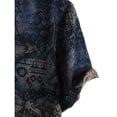 thumbnail image 4 of Domuza Mens Shirts Summer Hawaiian Casual Short Sleeve Beach Shirts Tropical Floral Printed Button Down T-Shirt Collared Vacation Blouse Navy XL, 4 of 6