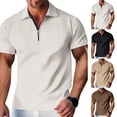 thumbnail image 4 of Mens Short Sleeve Shirt Office T Shirt Muscle Blouse Tops Tee Business T Dress, 4 of 11