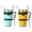 Mango & Mint, variant on Ezprogear 30 oz 2 Pack Stainless Steel Tumbler Double Wall Tea Cup Vacuum Insulated Coffee Mug with Handle & Straws (Pink & Purple)