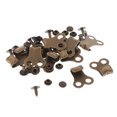 thumbnail image 4 of 10 Juegos de cordones de zapatos Sunnimix ganchos de encaje bronce, 4 of 7