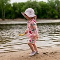 thumbnail image 4 of Jan & Jul Toddler Sun-Hat with UV Protection for Girl, Adjustable Size (M: 6-24 Months, Purple Stripes), 4 of 6