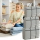 thumbnail image 1 of Bolsa de almacenamiento de edredón | Organizador de gran capacidad para ropa, ropa de cama, equipaje | Tela no tejida plegable | Gris | Asa de transporte de alta resistencia | 78x55x25cm Bolsa de, 1 of 9
