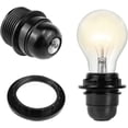 thumbnail image 5 of 4 Piezas Adaptador de Casquillo E27 Casquillo E27 Negro Casquillo E27 Tornillo Casquillo Lámpara E27 Portalámparas Retro Edison E27 Casquillo Negro E27 para Accesorio de Casquillo de, 5 of 5