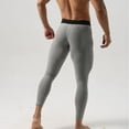 thumbnail image 5 of SSAAVKUY Men's Compression Pants Cool Dry Athletic Workout Leggings Sports Running Active Tights Base Layer Running Tights Gray 8-10, 5 of 9