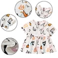 thumbnail image 2 of LYMAYTER Girls Cotton T-Shirt for Baby Ruffle Short Sleeve Tees Toddler Loose Skirt Style T-Shir for 1-8 Years, 2 of 9