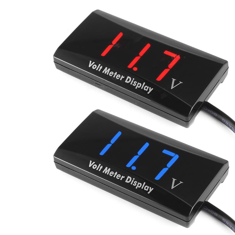 Details about   LED Digital Color Display Voltmeter Volt Panel Meter for 12V Car Motorcycle #F8s 