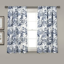 Half Moon Botanical Garden Window Curtain Panel Set