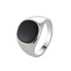 thumbnail image 1 of Anillo de Acero inoxidable Yashi Moda Hip hop dorado plateado 10, 1 of 5