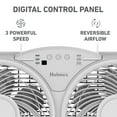 thumbnail image 4 of Holmes 9 Inch TwinBreeze Reversible Window Fan 3 Speed Remote CleanBreeze White, 4 of 9