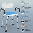Naipo Bath Chair with Arms, Medical Shower Seat, Bariatric Bath Stool