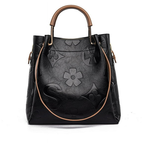 Women's Tote Handbag PU Leather Shoulder Bag Large Capacity Multiple Pockets Bag Women's Crossbody Handbag Fashion Tote Top Handle Satchel A5