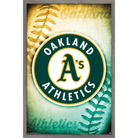 MLB Oakland Athletics – Logo 14 Wall Poster 22.375 x 34 Framed